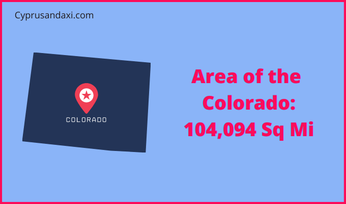 Area of Colorado compared to Poland