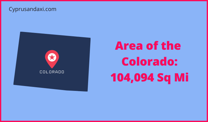 Area of Colorado compared to Portugal
