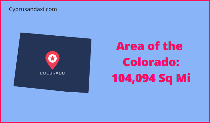 Area of Colorado compared to Qatar