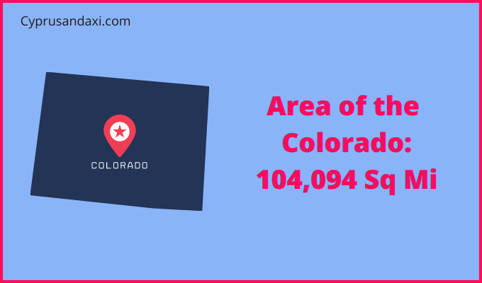 Area of Colorado compared to Saudi Arabia