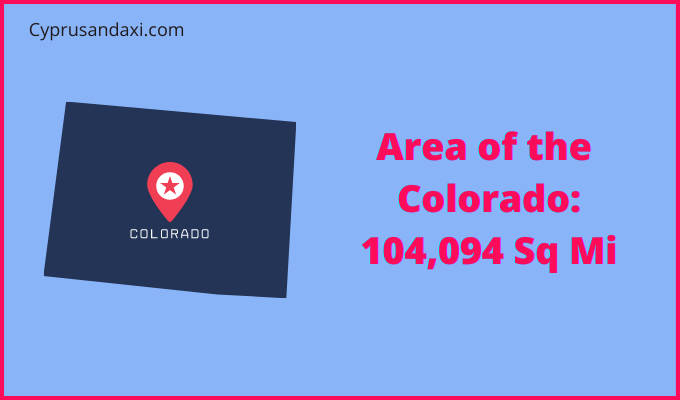 Area of Colorado compared to South Korea