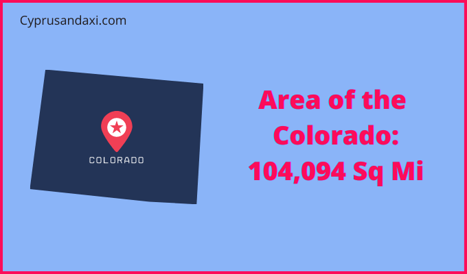 Area of Colorado compared to Sri Lanka