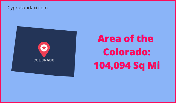 Area of Colorado compared to Switzerland