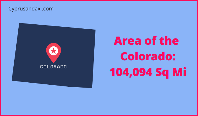 Area of Colorado compared to Zambia