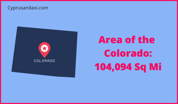 Area of Colorado compared to the United Arab Emirates