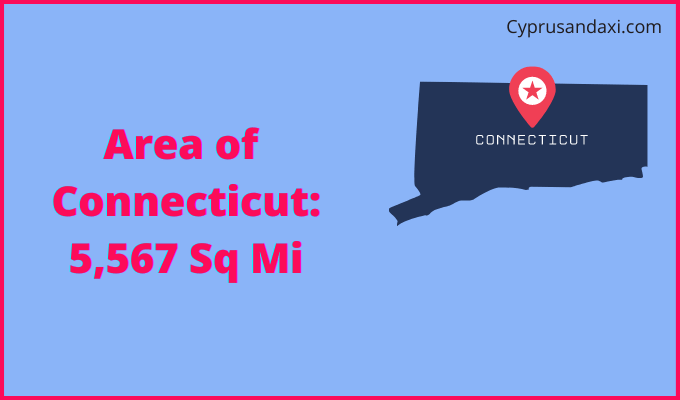 Area of Connecticut compared to Vietnam