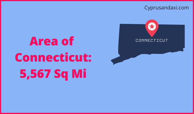 Area of Connecticut compared to Zambia