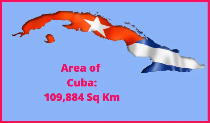 Area of Cuba compared to Delaware