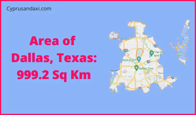 Area of Dallas compared to Arizona