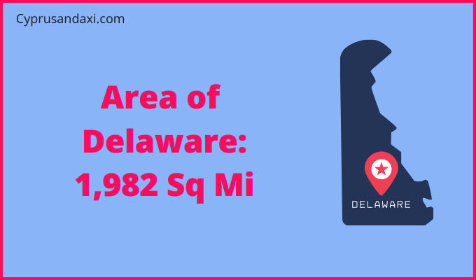 Area of Delaware compared to Luxembourg