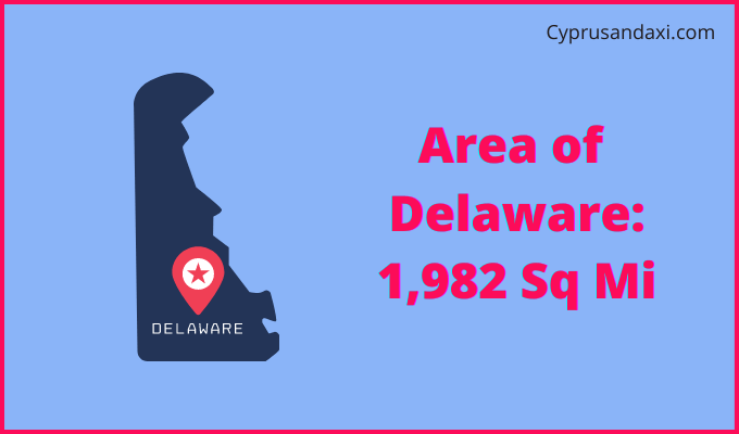 Area of Delaware compared to Nepal