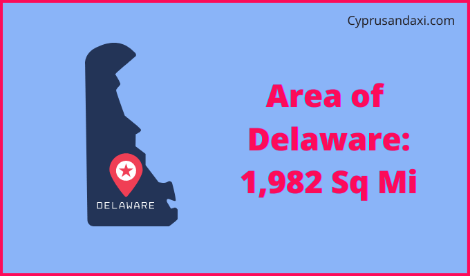 Area of Delaware compared to South Africa