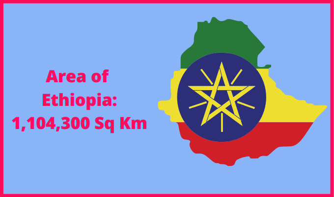 Area of Ethiopia compared to Delaware