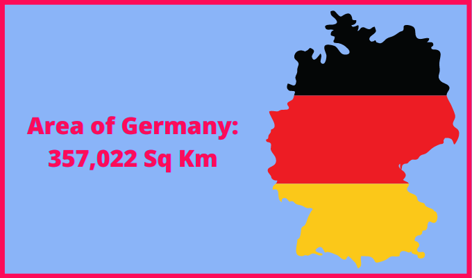 Area of Germany compared to Delaware