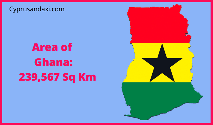 Area of Ghana compared to Florida