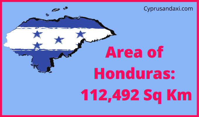 Area of Honduras compared to Delaware
