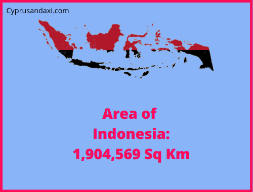 Area of Indonesia compared to Colorado