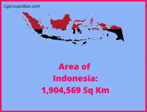 Area of Indonesia compared to Florida