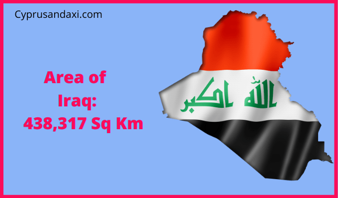 Area of Iraq compared to Colorado