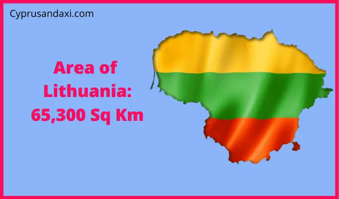 Area of Lithuania compared to Florida