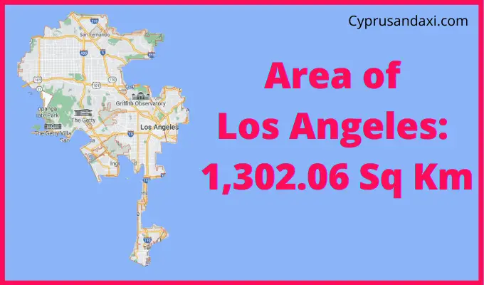 Area of Los Angeles compared to Arkansas