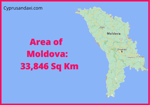 Area of Moldova compared to Florida