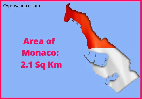 Area of Monaco compared to Colorado