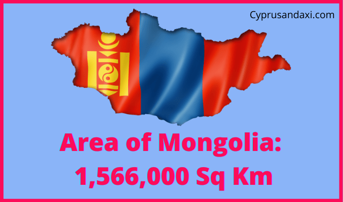 Area of Mongolia compared to Colorado
