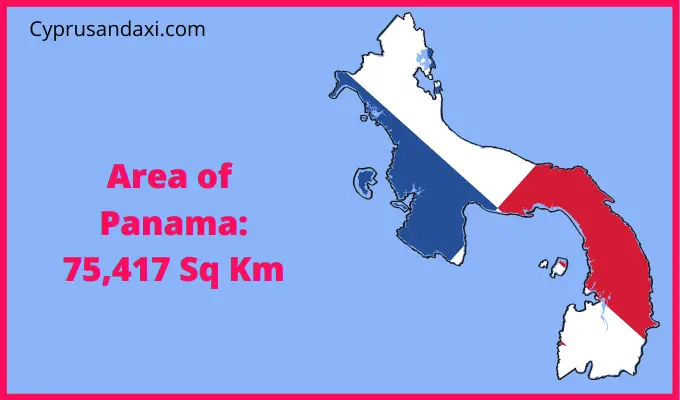 Area of Panama compared to Delaware