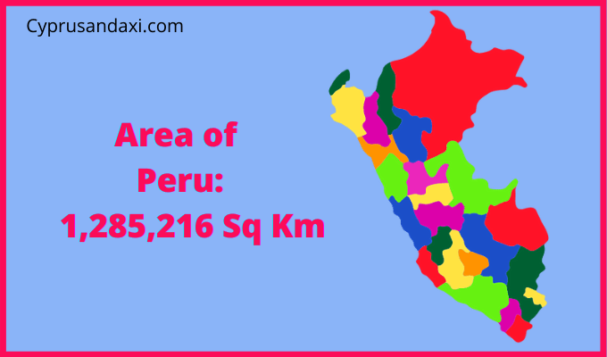 Area of Peru compared to Connecticut