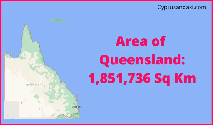 Area of Queensland compared to Arkansas