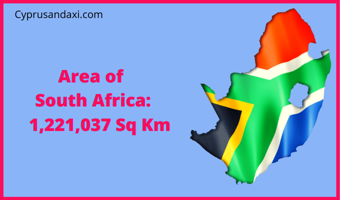 Area of South Africa compared to Florida