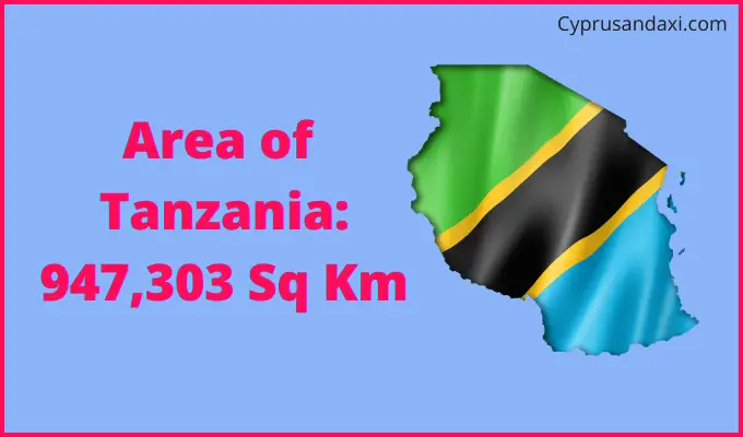 Area of Tanzania compared to Connecticut