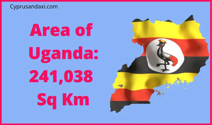 Area of Uganda compared to Delaware
