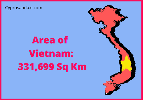 Area of Vietnam compared to Arkansas