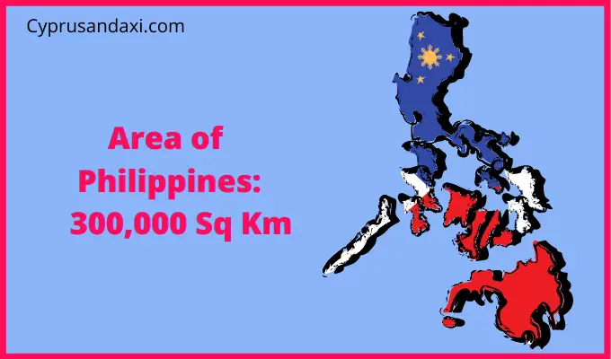 Area of the Philippines compared to Colorado