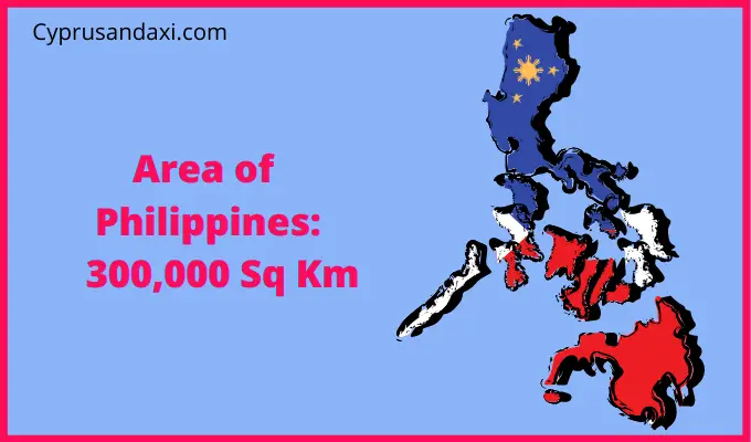 Area of the Philippines compared to Connecticut
