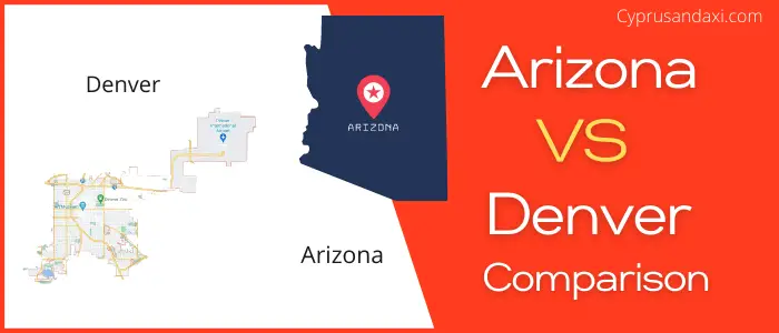 Is Arizona bigger than Denver