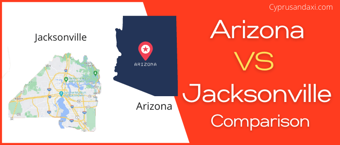 Is Arizona bigger than Jacksonville