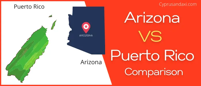 Is Arizona bigger than Puerto Rico