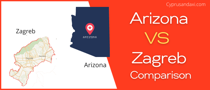 Is Arizona bigger than Zagreb
