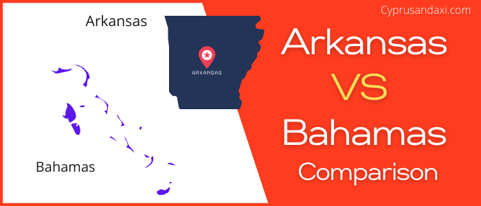 Is Arkansas bigger than Bahamas