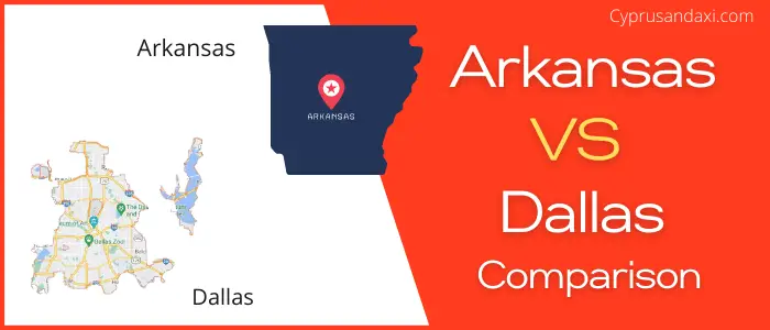 Is Arkansas bigger than Dallas