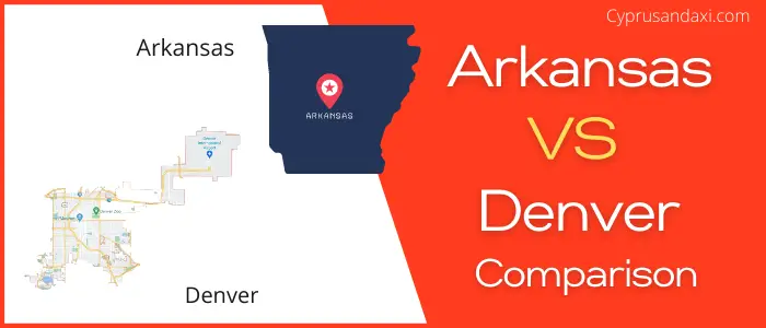 Is Arkansas bigger than Denver