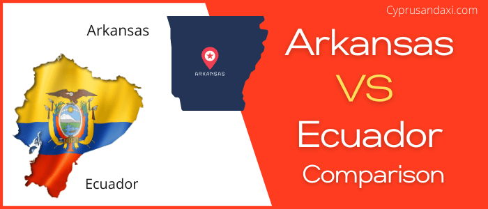 Is Arkansas bigger than Ecuador