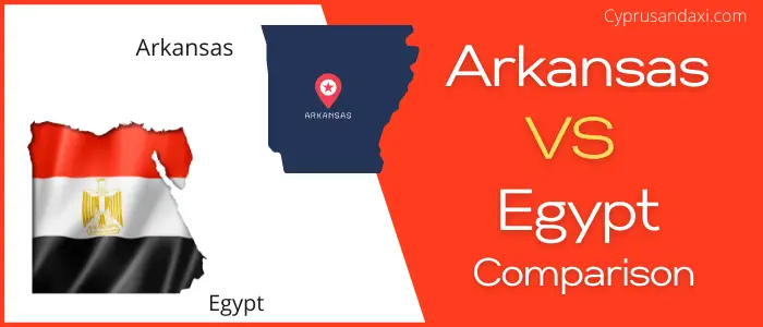 Is Arkansas bigger than Egypt