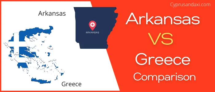 Is Arkansas bigger than Greece
