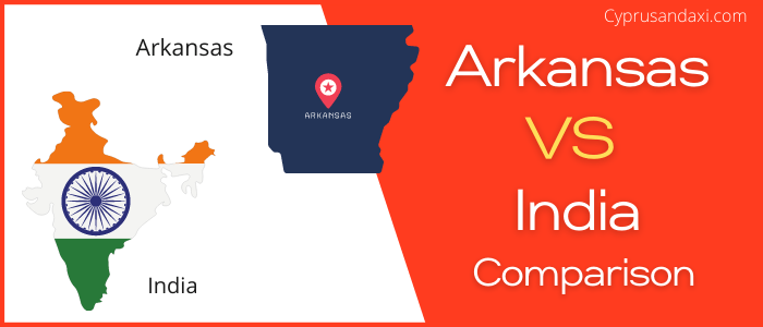 Is Arkansas bigger than India