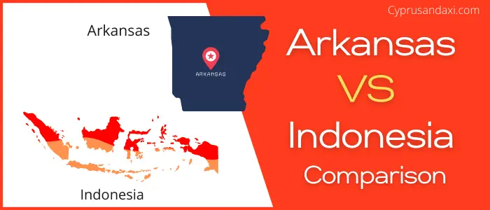 Is Arkansas bigger than Indonesia