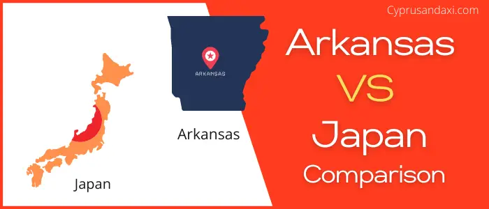 Is Arkansas bigger than Japan